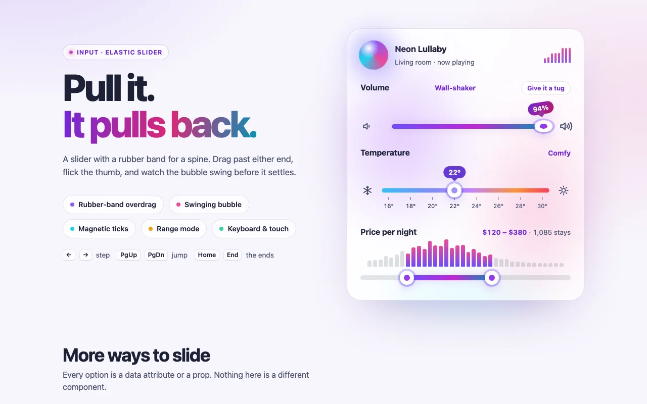 Elastic Slider, screenshot 1 of 2