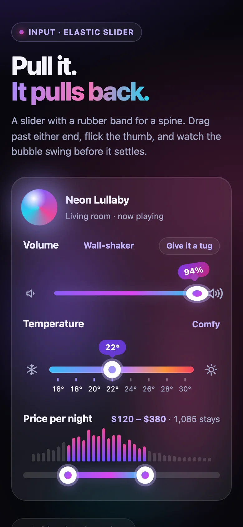Elastic Slider, screenshot 2 of 2