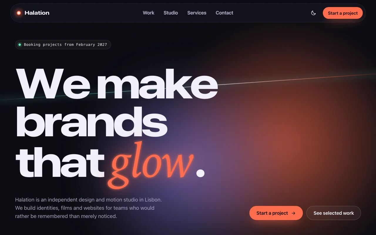 Preview of Halation — Studio Portfolio